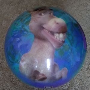RARE Shrek Donkey bowling ball